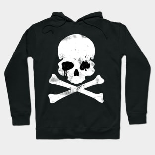 Dead Mans Hand Skull and Cross Bones Hoodie